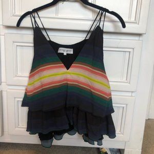 Apiece -apart Sandro Tiers Top Serape Print